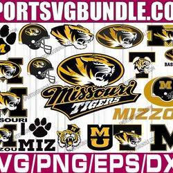 bundle 19 files missouri tigers football team svg, missouri tigers svg, n c a a teams svg, n c a a svg, png, dxf, eps