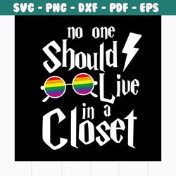 no one should live in a closet svg, trending svg, harry potter svg, harry potter shirts, harry potter gifts, harry potte