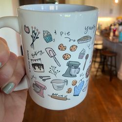 baking mug, pastry chef gift, baking lovers, gifts for bakers