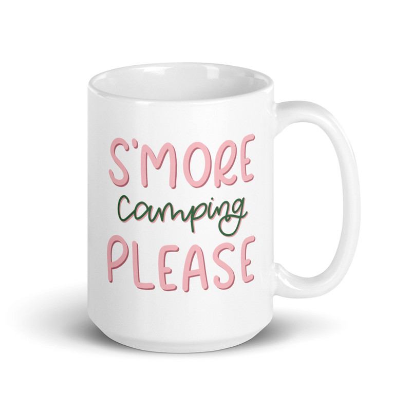 Camping s’mores White glossy mug, camping theme mug, s’more camping please mug - 4.jpg