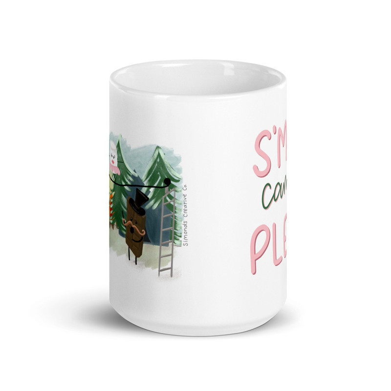 Camping s’mores White glossy mug, camping theme mug, s’more camping please mug - 6.jpg