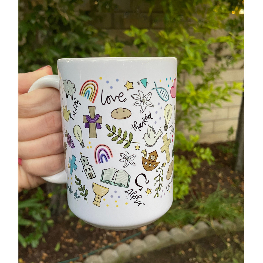 Christian mugs, Easter mugs, Bible verse mug, Scripture mugs, gifts for Christians, gifts for her, Christian gifts, Easter decorations - 1.jpg