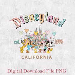 vintage disneyland est california 1955 png, disneyland family png, disney trip png, disneyland png, disney vacation png