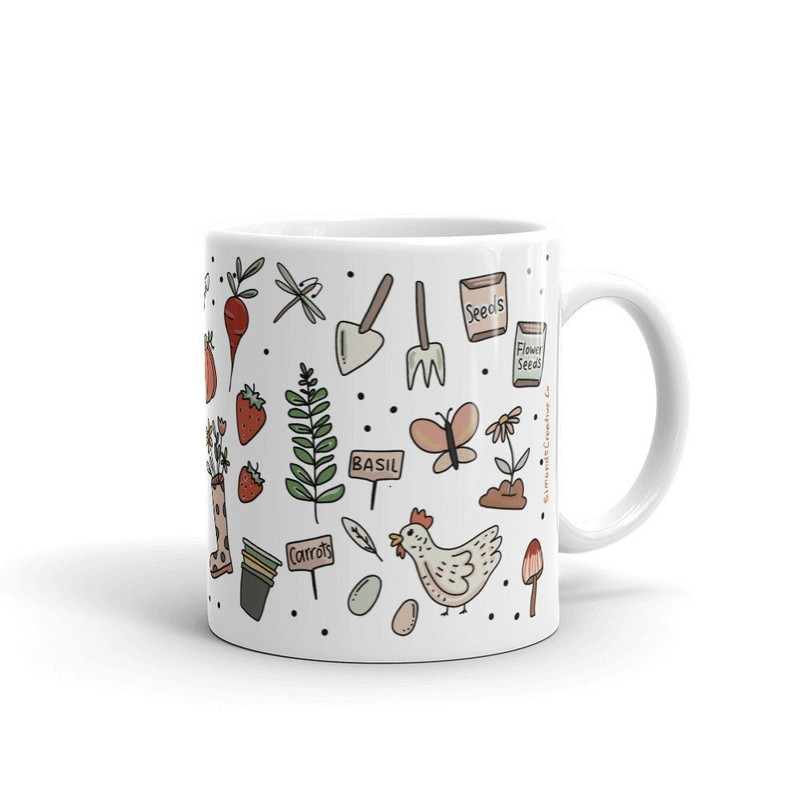 Gardening mug, garden coffee mug, gifts for gardening, Mother’s Day gift, gardening gifts - 1.jpg