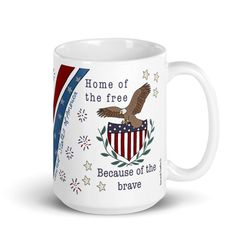 patriotic mug, american mug, patriot cup, america mug
