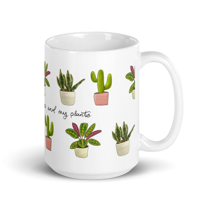 Plant lady mug, plant lover gift, flower pot mug, gardening gifts, plant love, plant parent, coffee and plants, pot head mug, birthday gift - 4.jpg