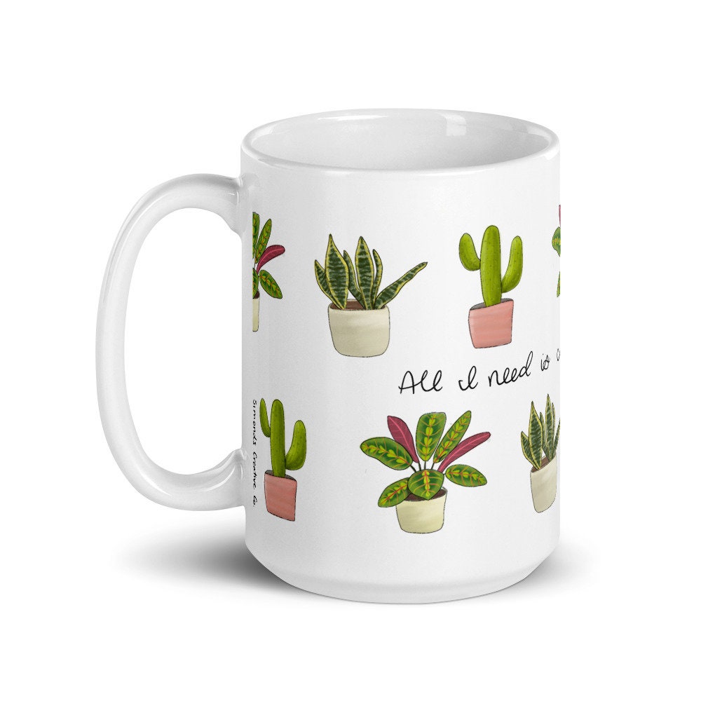 Plant lady mug, plant lover gift, flower pot mug, gardening gifts, plant love, plant parent, coffee and plants, pot head mug, birthday gift - 5.jpg