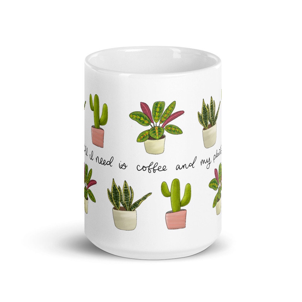 Plant lady mug, plant lover gift, flower pot mug, gardening gifts, plant love, plant parent, coffee and plants, pot head mug, birthday gift - 6.jpg