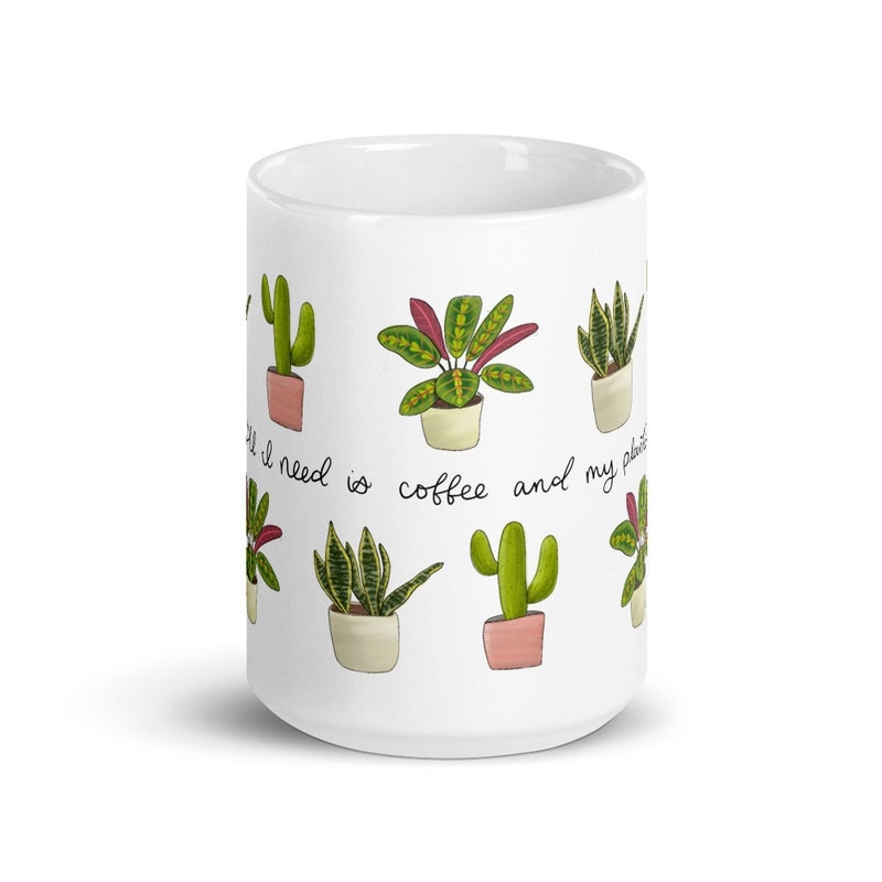 Plant lady mug, plant lover gift, flower pot mug, gardening gifts, plant love, plant parent, coffee and plants, pot head mug, birthday gift - 6.jpg