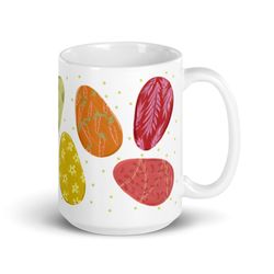 rainbow easter egg mug, spring mug, easter decor
