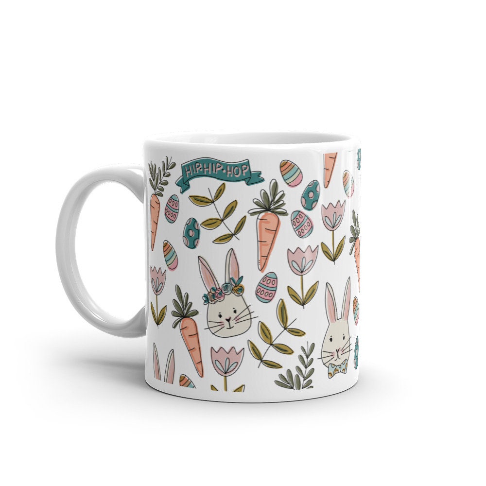 Spring bunny mug, some bunny loves you, Easter mug, spring decor - 2.jpg
