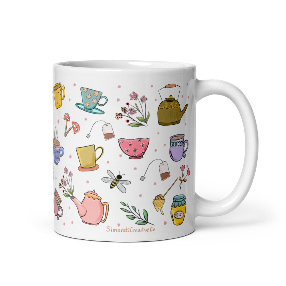 Tea mug, tea time mug, tea gifts - 1.jpg