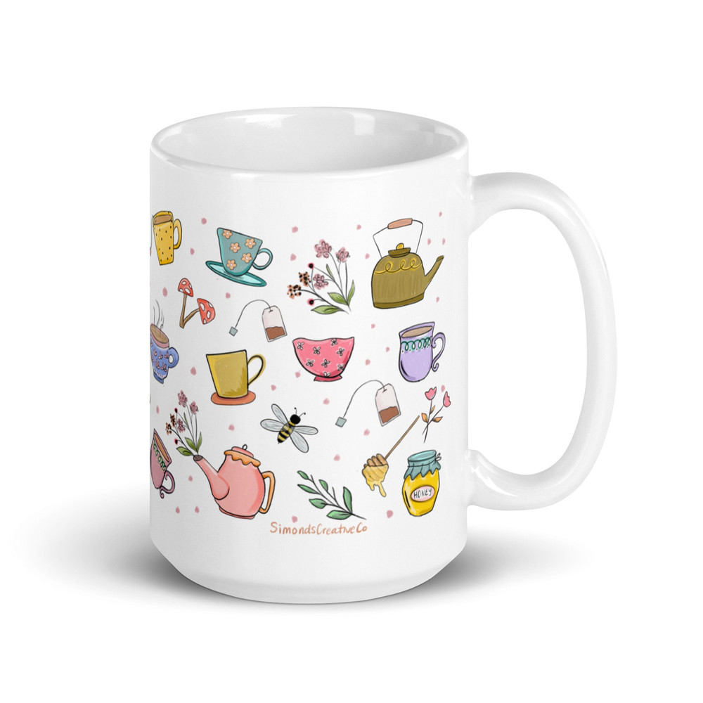 Tea mug, tea time mug, tea gifts - 4.jpg