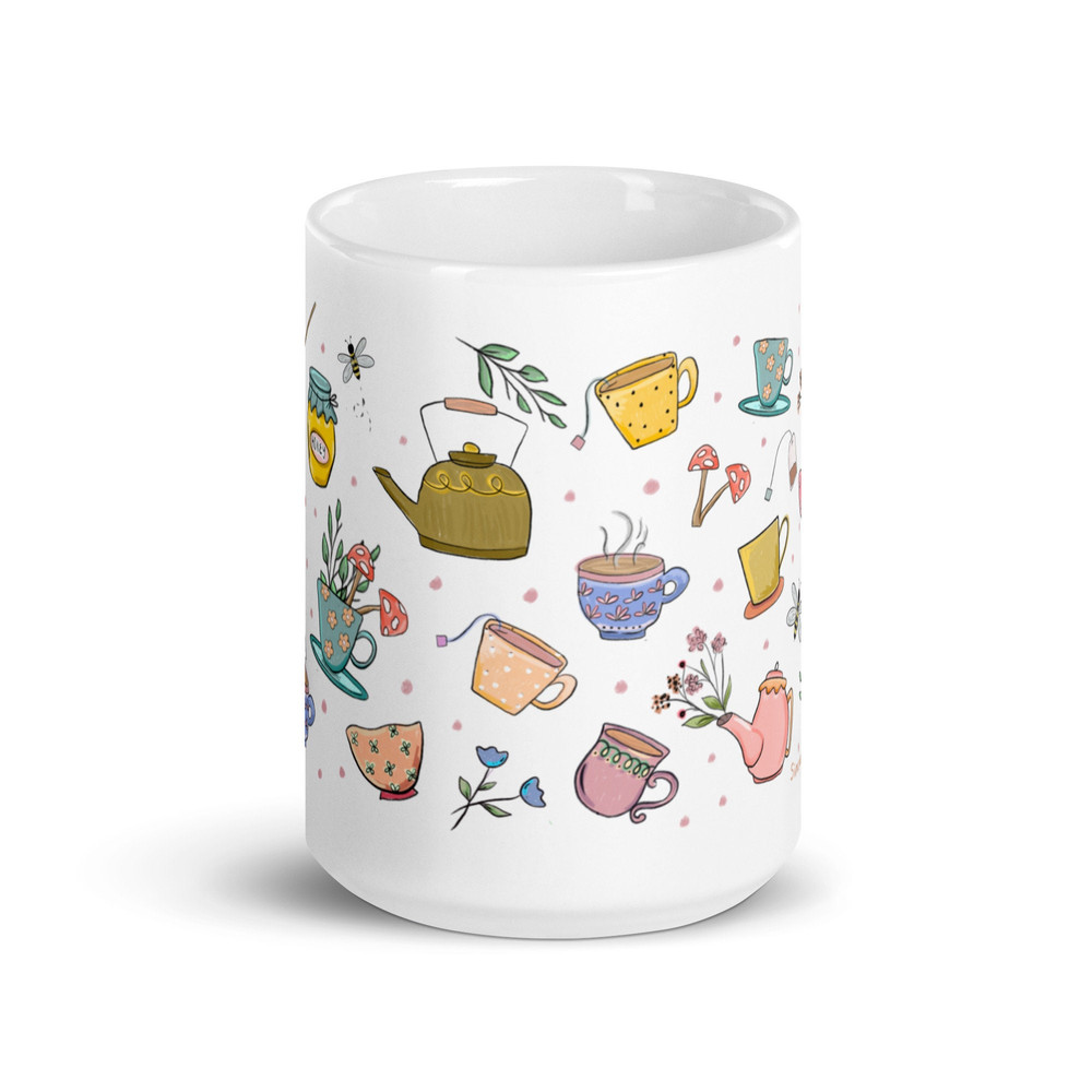 Tea mug, tea time mug, tea gifts - 6.jpg