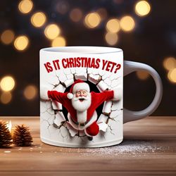 3d funny christmas mug