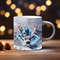 3D Reindeer Mug Wrap Sublimation Christmas Reindeer PNG Sublimate Inflated Winter Holiday Coffee Cup Deer 11 oz mug 15 oz xmas design png - 1.jpg