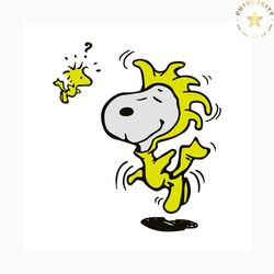 snoopy wearing as woodstock svg, trending svg, snoopy svg, snoopy lover, woodstock svg, costume svg, snoopy clipart, sno
