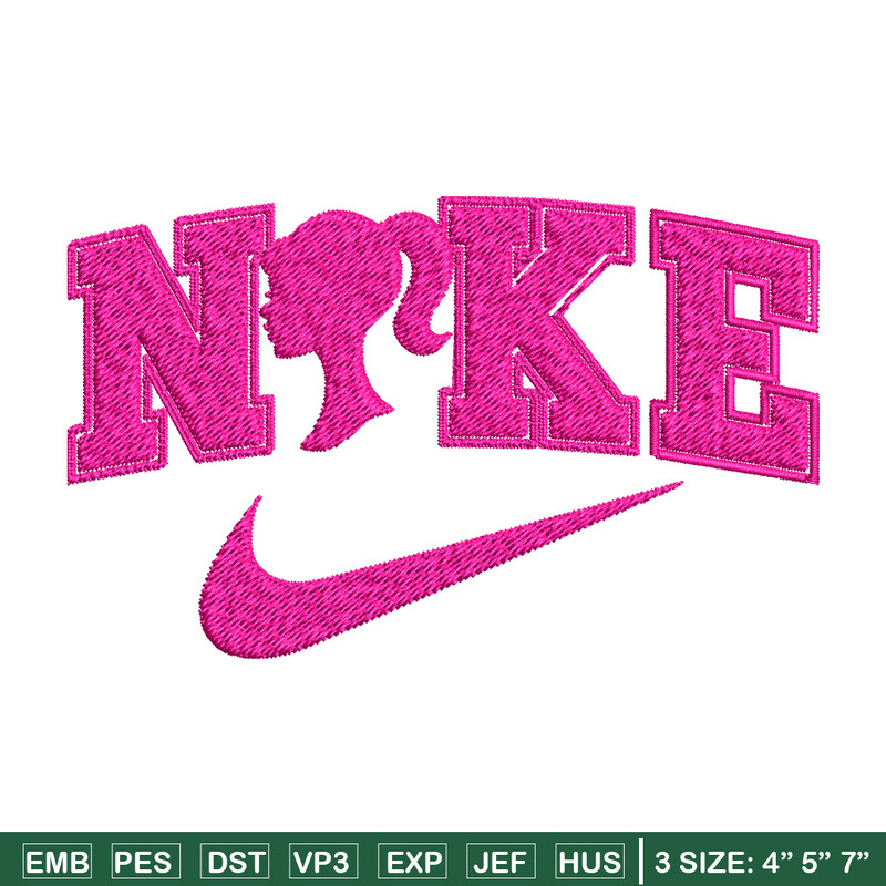Nike barbie Embroidery design, logo Embroidery, Embroidery File, logo design, logo shirt, Digital download..jpg
