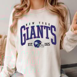 retro new york giants sweatshirt png, new york giants shirt png, giants football crewneck, new york giants gift, new yor