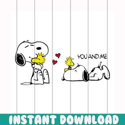 you and me snoopy svg, trending svg, snoopy svg, snoopy lover, love snoopy svg, snoopy clipart, snoopy cut file, snoopy