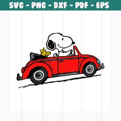 snoopy driver svg, trending svg, snoopy svg, snoopy lover, snoopy clipart, driver svg, car svg, red car svg, snoopy cut