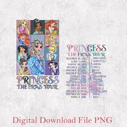 vintage princess eras tour png, princess royal tour png, disney princess png, taylor tour png, vintage disneyworld png