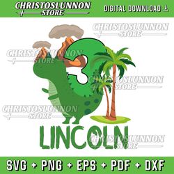personalized name for birthday kids svg/png, custom name kids, dinosaur 3rd birthday svg, dinosaur green svg, svg file