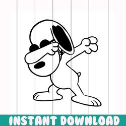 dabbing snoopy svg, trending svg, snoopy svg, snoopy lover, dabbing svg, love dabbing svg, snoopy clipart, snoopy cut fi