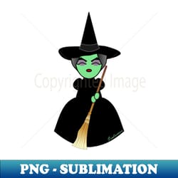 kokeshi wicked witch - artistic sublimation digital file - revolutionize your designs