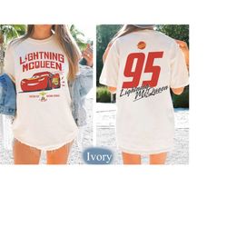 vintage lightning mcqueen comfort colors, retro disney pixar cars shirt, disney cars land shirt, mcqueen birthday shirt,