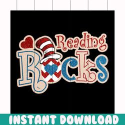 reading rocks svg, trending svg, dr seuss svg, dr seuss gifts, rocks svg, reading svg, cat in the hat svg, hat svg, cat