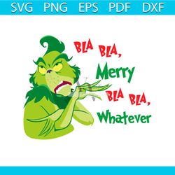 retro grinchmas funny merry whatever svg download