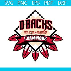 vintage dbacks nlcs 2023 champions svg file for cricut