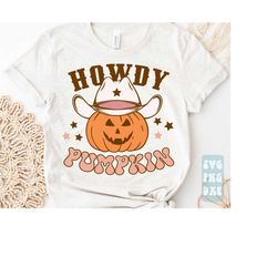 howdy pumpkin svg, howdy pumpkin png, halloween pumpkin svg
