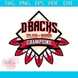 vintage dbacks nlcs 2023 champions svg file for cricut