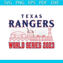 mlb texas rangers world series 2023 svg cutting digital file