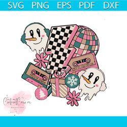 retro christmas lightning bolt snowman png download