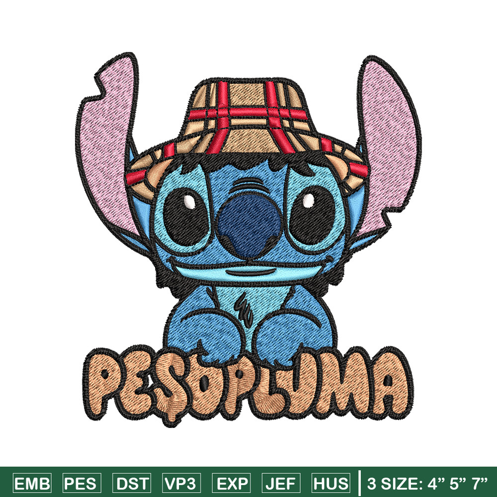 Peso Pluma Stitch Embroidery design, Peso Pluma Stitch Embroidery, cartoon design, Embroidery File, Digital download..jpg
