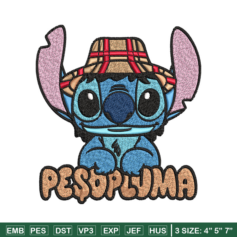Peso Pluma Stitch Embroidery design, Peso Pluma Stitch Embroidery, cartoon design, Embroidery File, Digital download..jpg