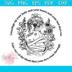 zach bryan tourniquet i bandage up your body svg download