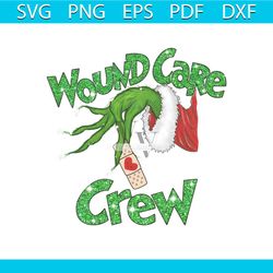 wound care crew christmas grinch hand png download