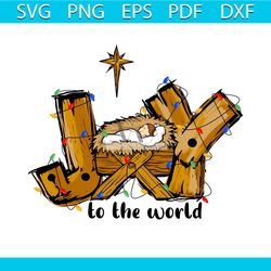 joy to the world christmas christian png sublimation