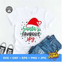 santa's favorite spy, funny christmas svg, favorite spy svg, christmas cut file, santa's spy