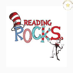 reading rocks svg, the cat in the hat svg, dr seuss svg, dr. seuss svg, thing one svg, thing two svg, reading svg, rocks