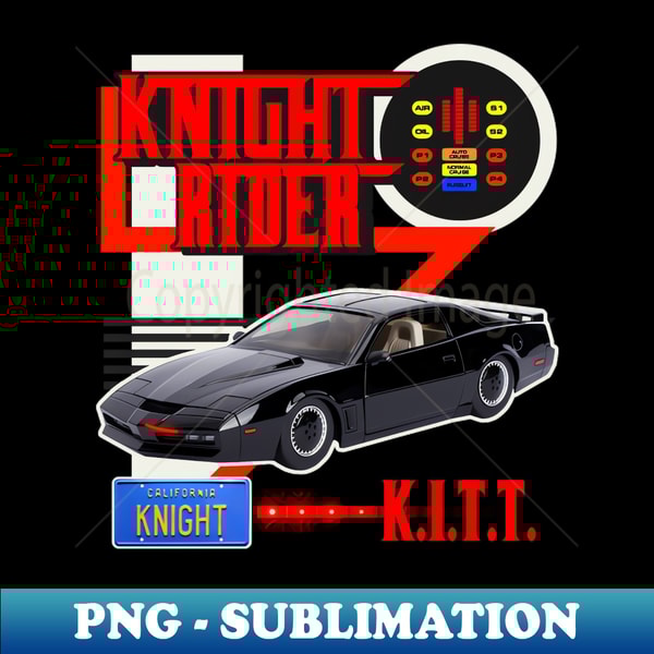 Knight Rider KITT Car Racing Style Design - Sublimation-Read | Inspire ...