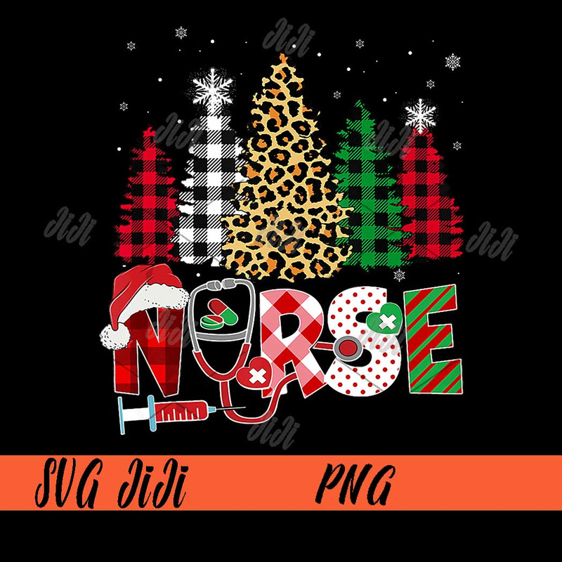 Leopard-Nurse-Christmas-Tree-Stethoscope-RN-Scrub-Nursing-PNG,-Chrristmas-Tree-Leopard-PNG.jpg
