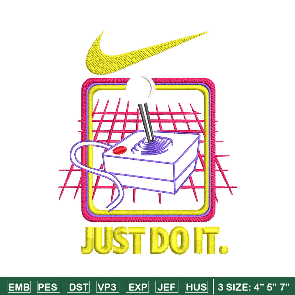Retro nostalgia game Nike Embroidery design, logo Embroidery, Nike design, Embroidery file, logo shirt, Instant download.jpg