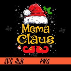 Meme Claus PNG, Christmas Santa Hat PNG, Xmas Mema Claus PNG