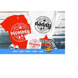 my first christmas svg, first christmas 2023 svg, first christmas as a mommy, first christmas as a daddy, png, 1st christmas family bundle