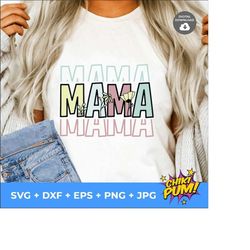Mama PNG, Mama SVG, Sublimation Design Download, Mother's Day, Mom png svg, Mama Sublimation PNG, Screen Print Transfer, Digital Download